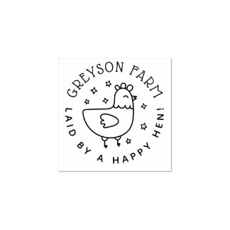 Custom Farmhouse Fresh Egg Stamp