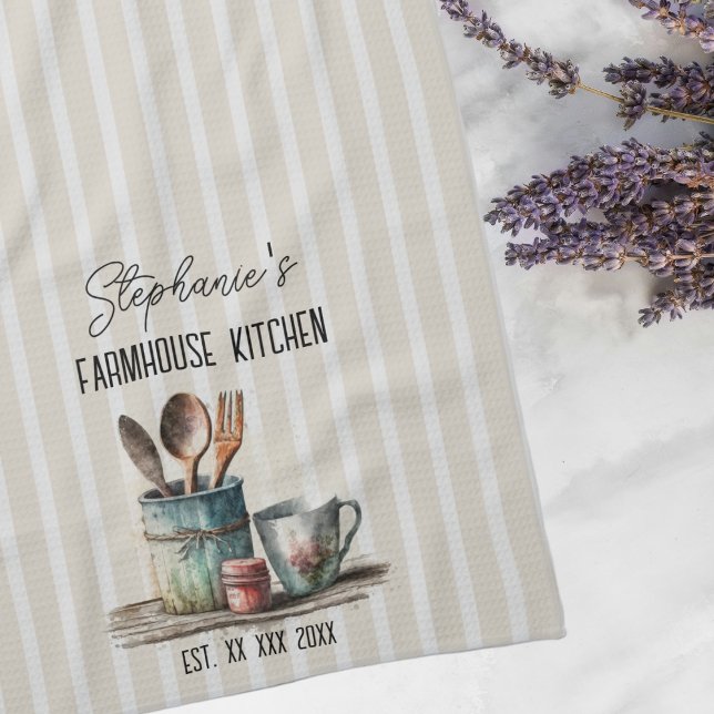 Custom Farmhouse Kitchen All-Over Print  Tea Towel (Creator Uploaded)