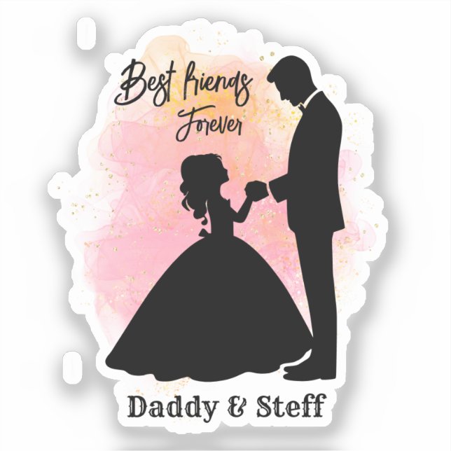 Custom Father and Daughter - Best Friends Forever (Front)