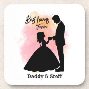 Custom Father and Daughter - Best Friends Forever Coaster