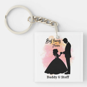 Custom Father and Daughter - Best Friends Forever Key Ring