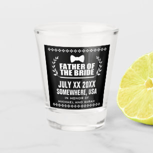 Custom Father of the Bride Shot Glass