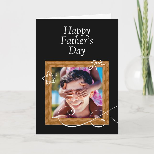 Custom Father’s Day Card with Photo – Personalised (Front)