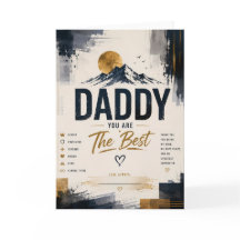 Custom Father’s Day Mountain Thank You Card