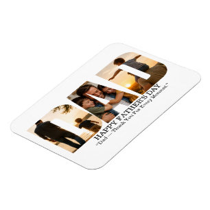 Custom Father’s Day Photo Collage Card Magnet