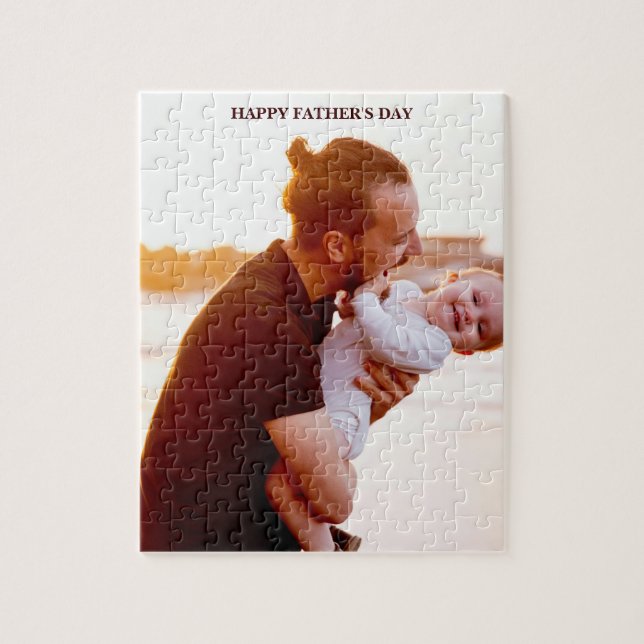 Custom Father's Day Puzzle – Add Your Photo & Text (Vertical)