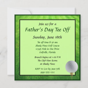 Custom Father's Day Tee Off and Brunch Invites
