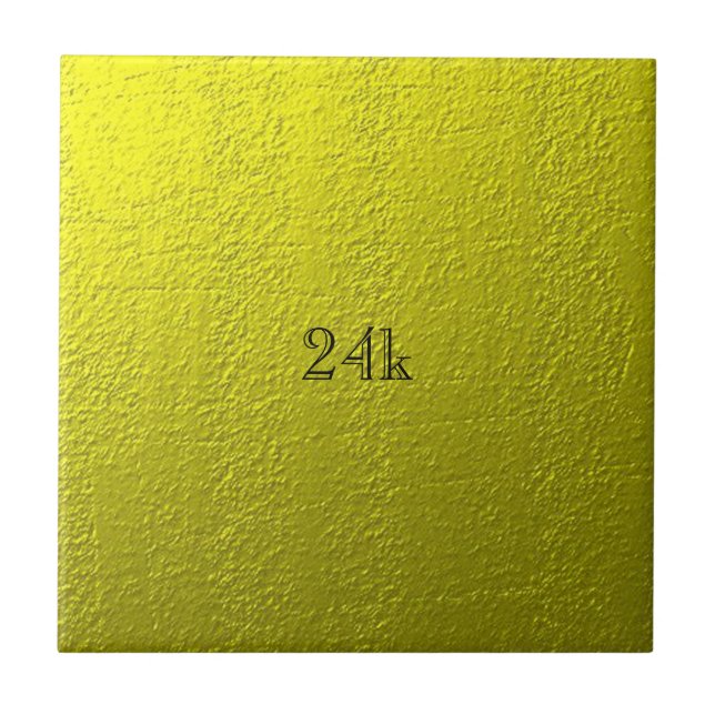 Custom Faux 24k Solid Gold Tile (Front)