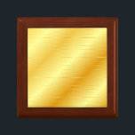 Custom Faux Gold Elegant Modern Trendy Template Gift Box<br><div class="desc">Custom Faux Gold Elegant Modern Trendy Template Golden Jewellery Gift Box.</div>