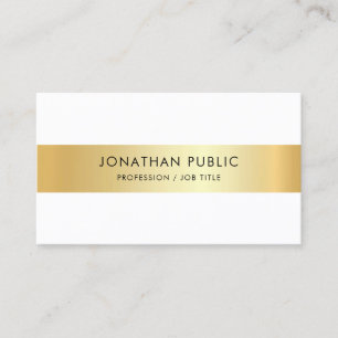 Custom Faux Gold Elegant Professional Template Business Card