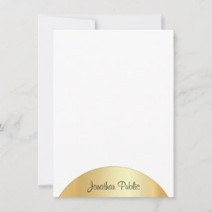 Custom Faux Gold Hand Script Monogram Template