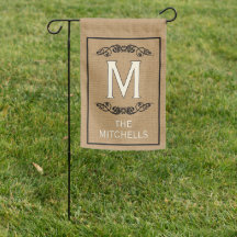 Custom Faux Jute Vintage Stylish Trendy Welcome