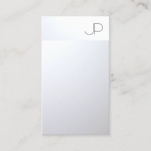 Custom Faux Silver Professional Elegant Modern Business Card
