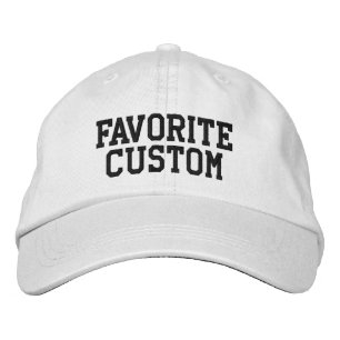 Custom Favorite Text Word Birthday Gift for her Embroidered Hat