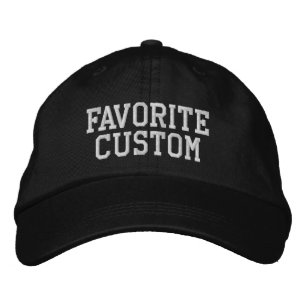 Custom Favorite Word Text Birthday Gift for her Embroidered Hat