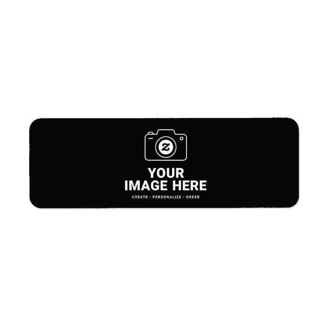 Custom Favourite Photo Design Return Address Label (Front)