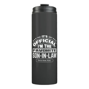 Custom Favourite Son In Law Official Funny Family Thermal Tumbler