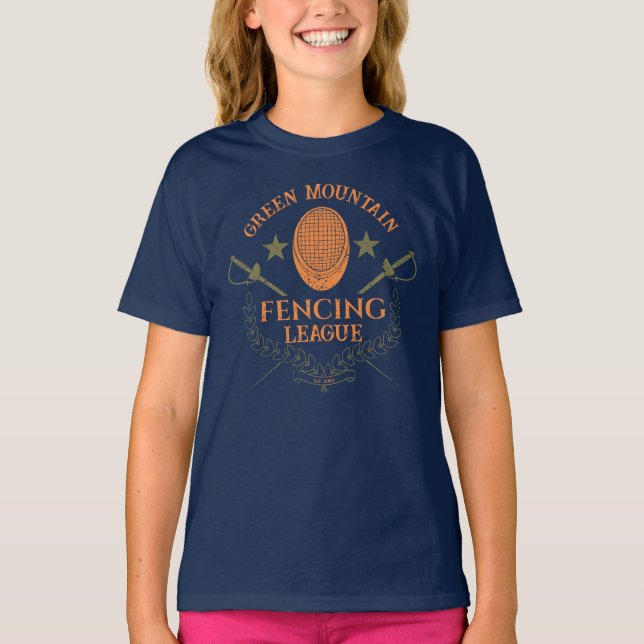 Custom Fencing Team Name Club League T-Shirt (Front)