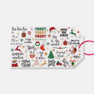 Custom Festive Christmas Gift Tag–Holiday Quotes Tags