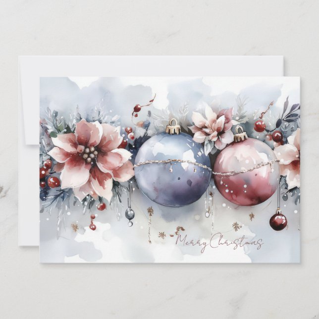 Custom festive Christmas Greeting Card (Front)