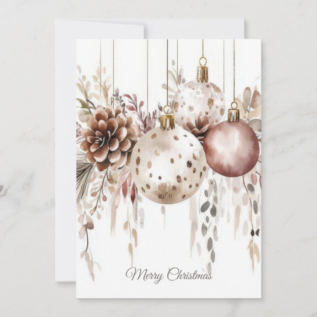 Custom festive Christmas Greeting Card (Front)