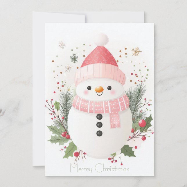 Custom festive Christmas Greeting Card (Front)