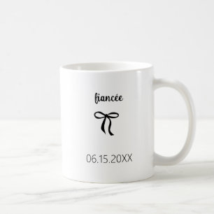 Custom Fiancé Fiancée Engagement Gift For Couples Coffee Mug