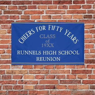 Custom FIFTY YEAR reunion banner