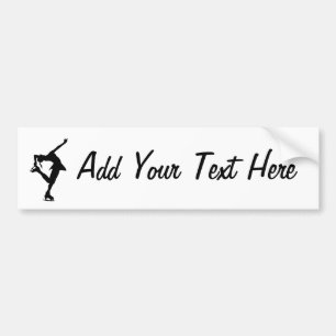 Custom Figure Skater Bumper Sticker