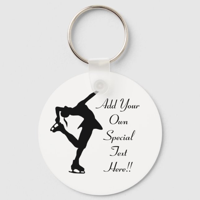 Custom Figure Skater Gifts Key Ring (Front)