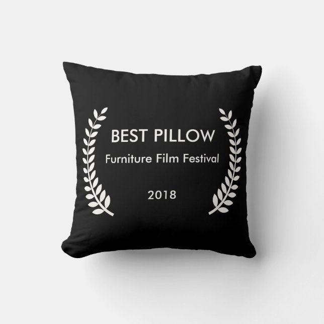 Custom Film Festival Laurels Pillow (Front)