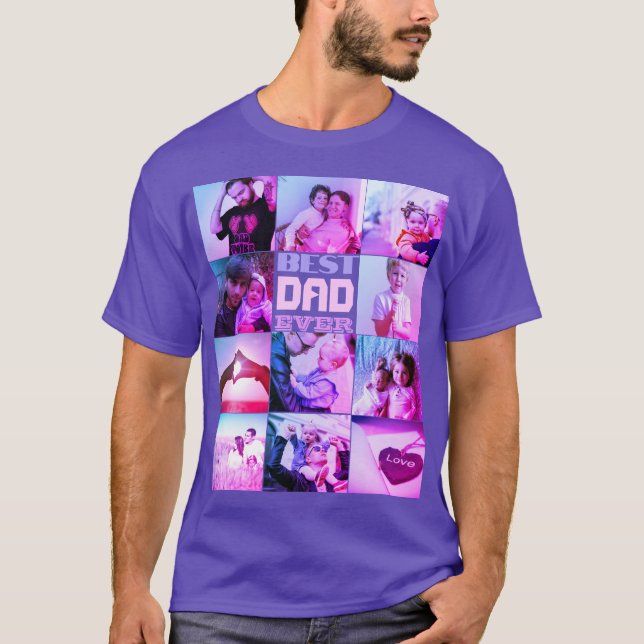 Custom filter photo personalised text T-Shirt (Front)