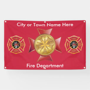 Custom Fire Chief Outdoor Banner