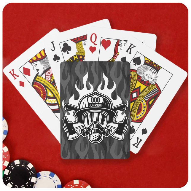 Custom Firefighter Rescue Fire Department Station Playing Cards (Creator Uploaded)