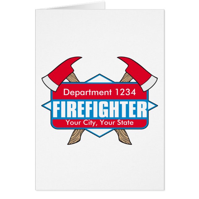 Custom Firefighter with Axes (Front)