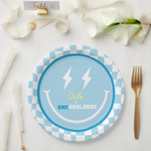 Custom First Birthday One Cool Dude Plate