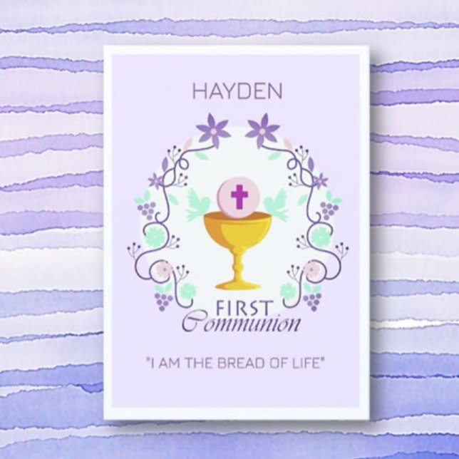 Custom First Communion Blessings Card (Creator Uploaded)