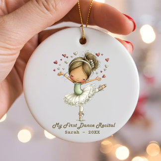 Custom First Dance Recital Ornament | Ballerina Gi