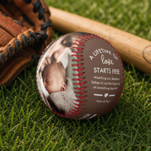 Custom First Father’s Day Gift From Parents To Son Baseball
