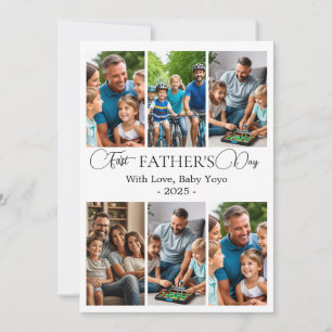 Custom First Father’s Day Photo Collage card