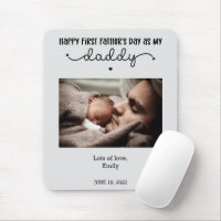 Custom First Father's Day Cute Minimalist Photo