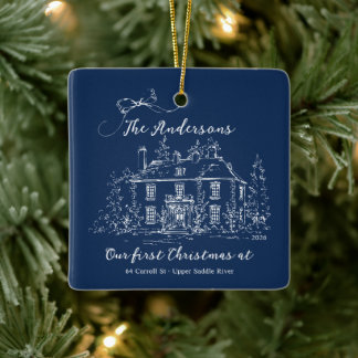 Custom First Home Christmas Ornament