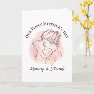 Custom First Mother’s Day Card for New Mom