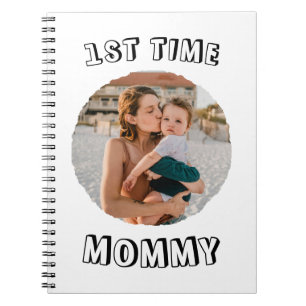 Custom First time 1st Mum Mummy Mother's card Notebook