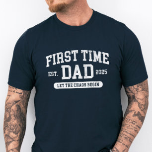 Custom First Time Dad Funny New Dad Father's Day T-Shirt