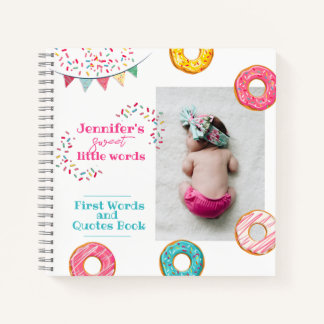 Custom First Words book gift for baby