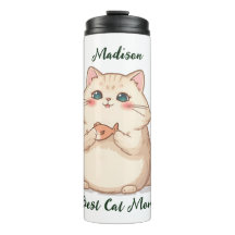 Custom Fish cat Mom Gift Personalized name