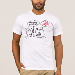 Custom Fish Hook, Hooking up Pun Fishing Humour T-Shirt