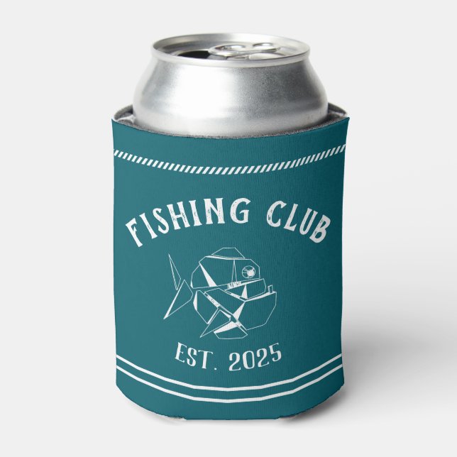 Custom Fishing Club Can Cooler (Can Front)