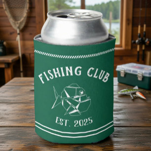 Custom Fishing Club Can Cooler